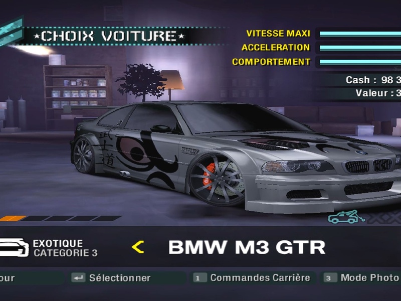 BMW GTR change vynil modifi motor