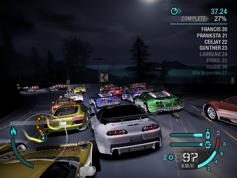 NFS Carbon: Race With 28 Opponents in canyon!(Tool)