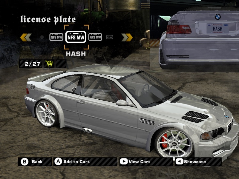 NFS Most Wanted - Custom Plates Request