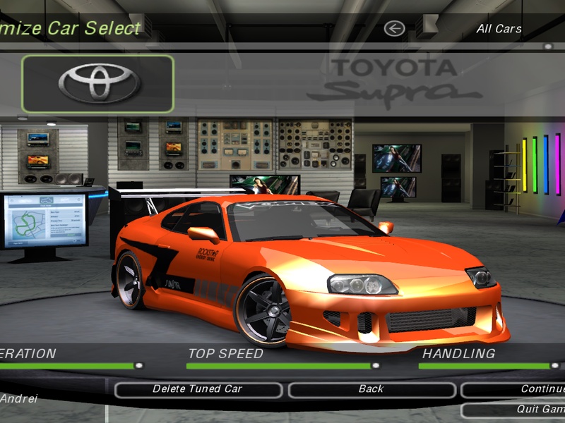 Toyota Supra with my custom color....