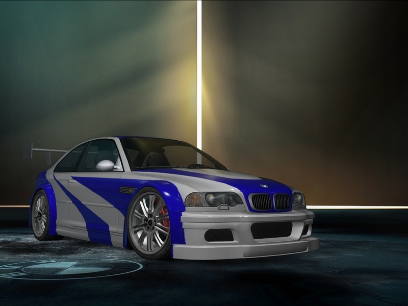 my bmw m3 e46 with the original hero vinyl from nfs most wanted 2005