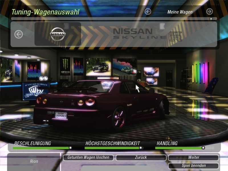 Nissan Skyline GT-R R34 (lila)