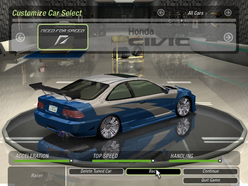 Replica of NFS Most Wanted "hero" car - Honda Civic Coupe Si
