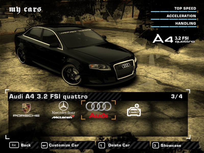 Audi A4 FSI Quattro.