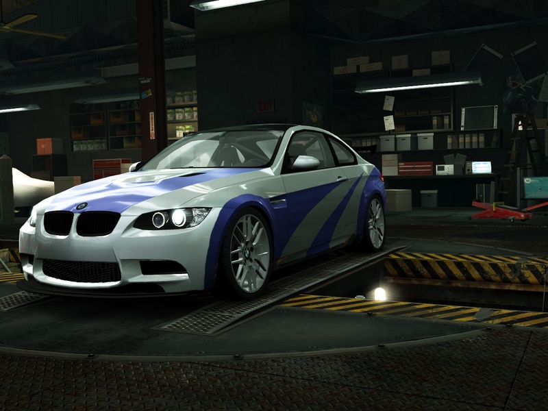 my bmw m3 gts e92 with most wanted edition vinyl from nfs the run
