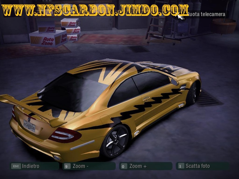 Mercedes benz clk 500 yellow and black tuning