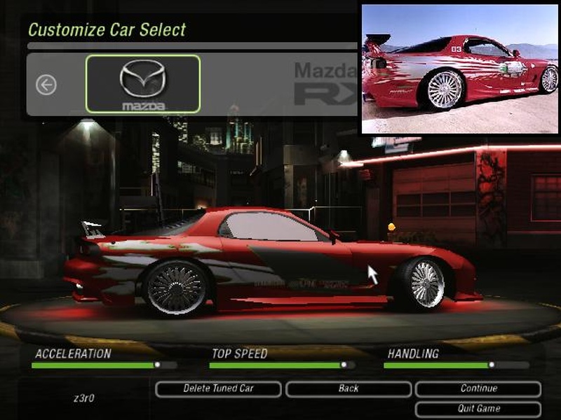 Fast And furious cars With original style :Mazda rx-7
