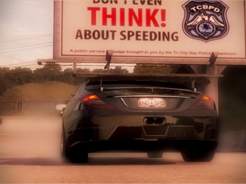 THINK about speeding!