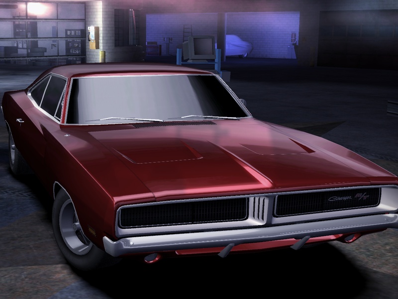 Metalic Red Stock 1969 Dodge Charger R/T
