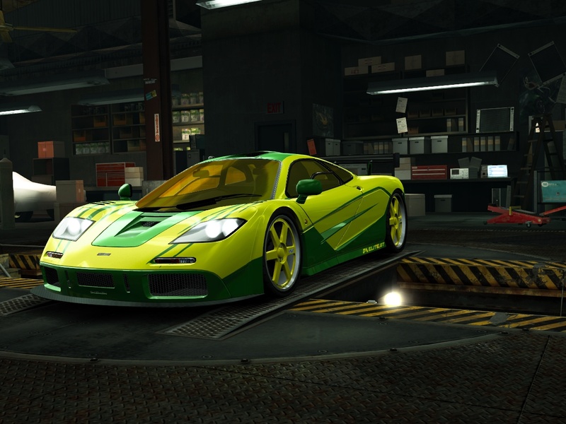 my mclaren f1 elite yellow green light green