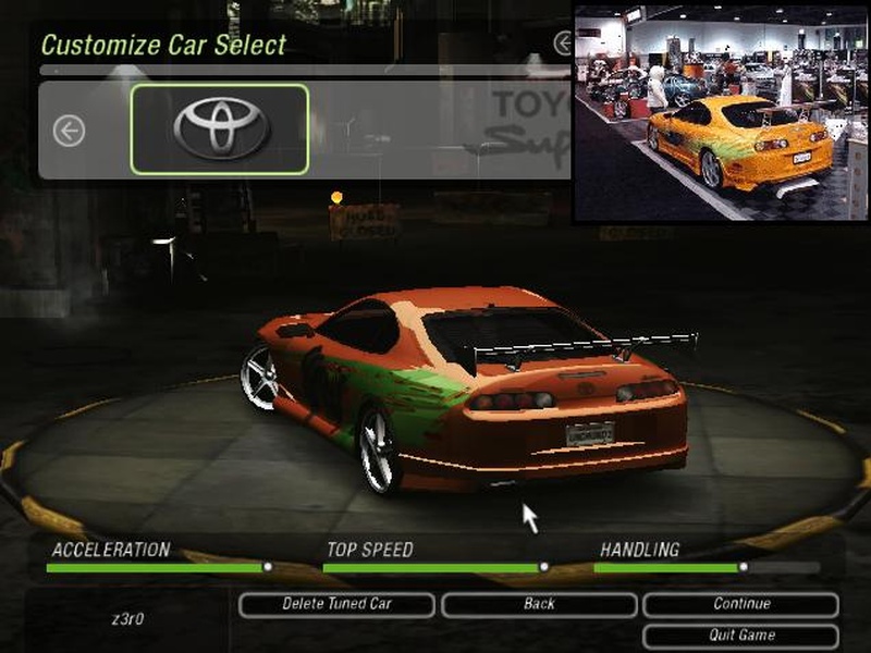 Fast And furious cars With original style :Toyota Supra