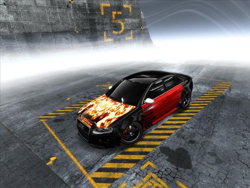Flaming Red Audi
