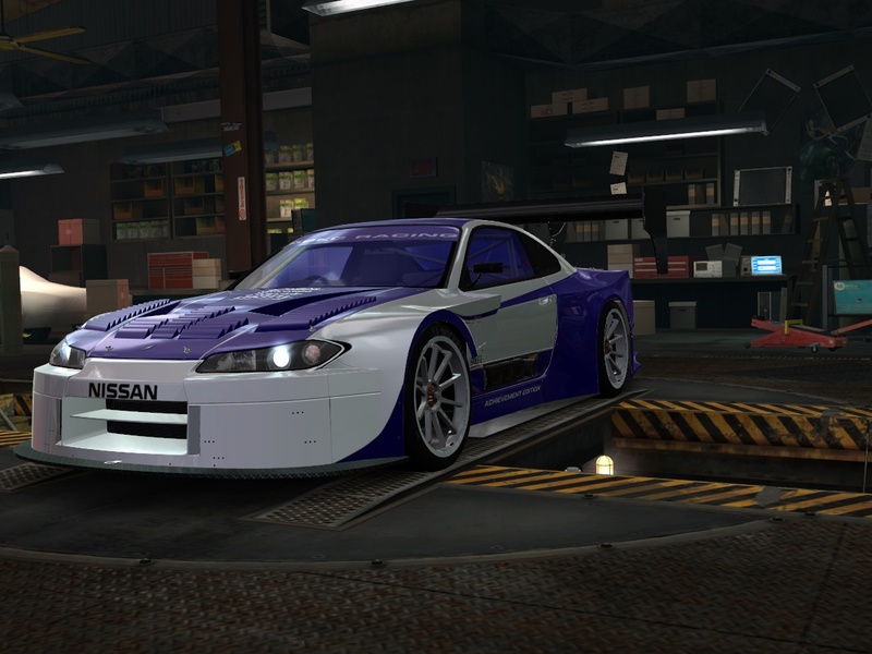my nissan silvia s15 spark edition silver blue "la toxica 2" with 2 time attack kits