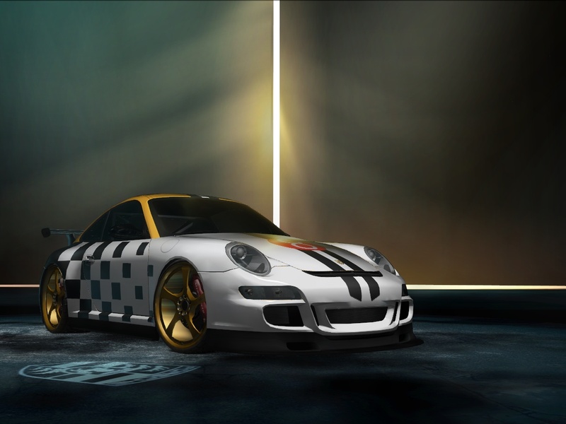 my porsche 911 gt3 rs with "pro cup" vinyl from nfs high stakes