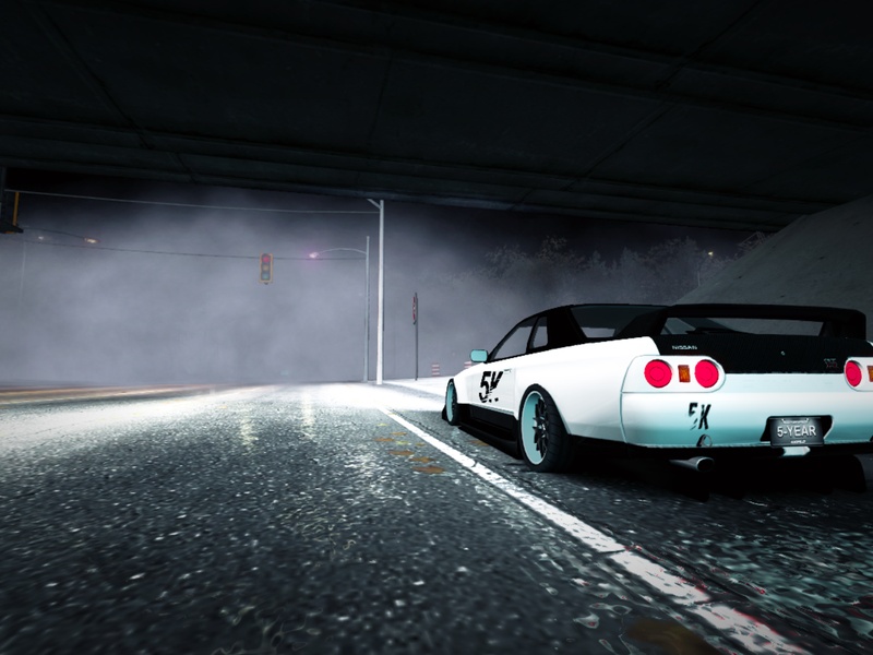 Nissan at night