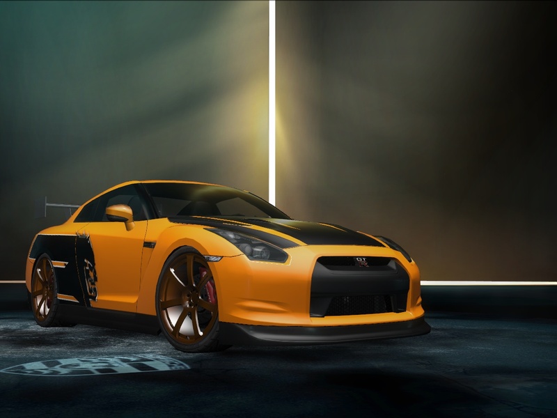 my other nissan gt-r r35 with eastsiders vinyl  (my own version)