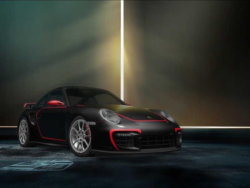 my porsche 911 gt2 with rose largo vinyl (hero livery) from nfs most wanted 2012 (recreated in the DLC)