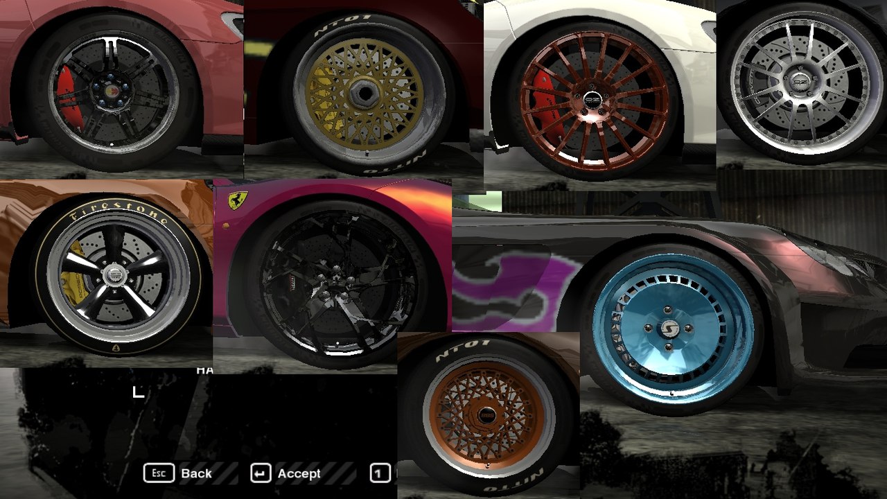 Need For Speed Most Wanted NFS MW Rims Pack