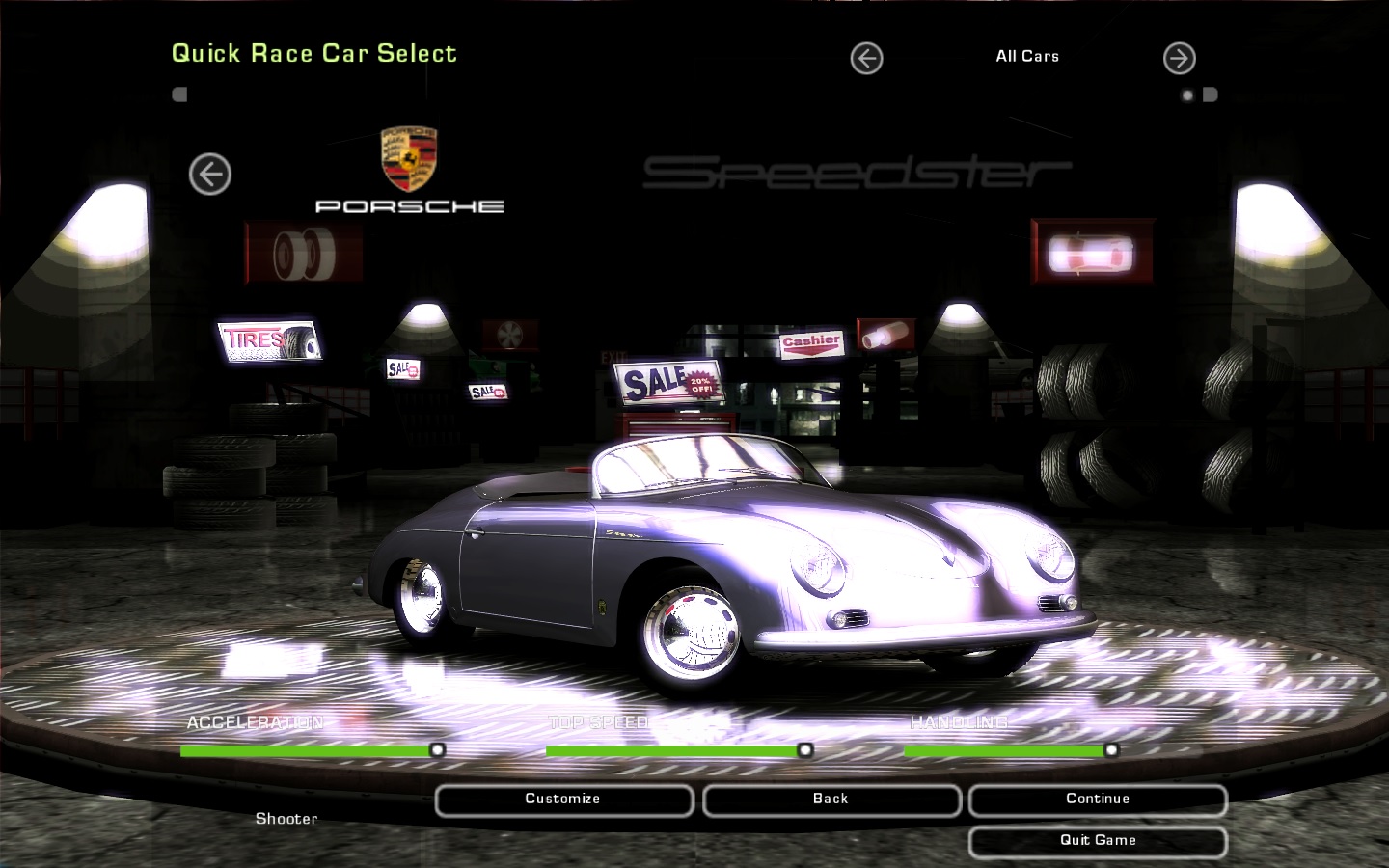 Need For Speed Underground 2 Porsche 356a Speedster