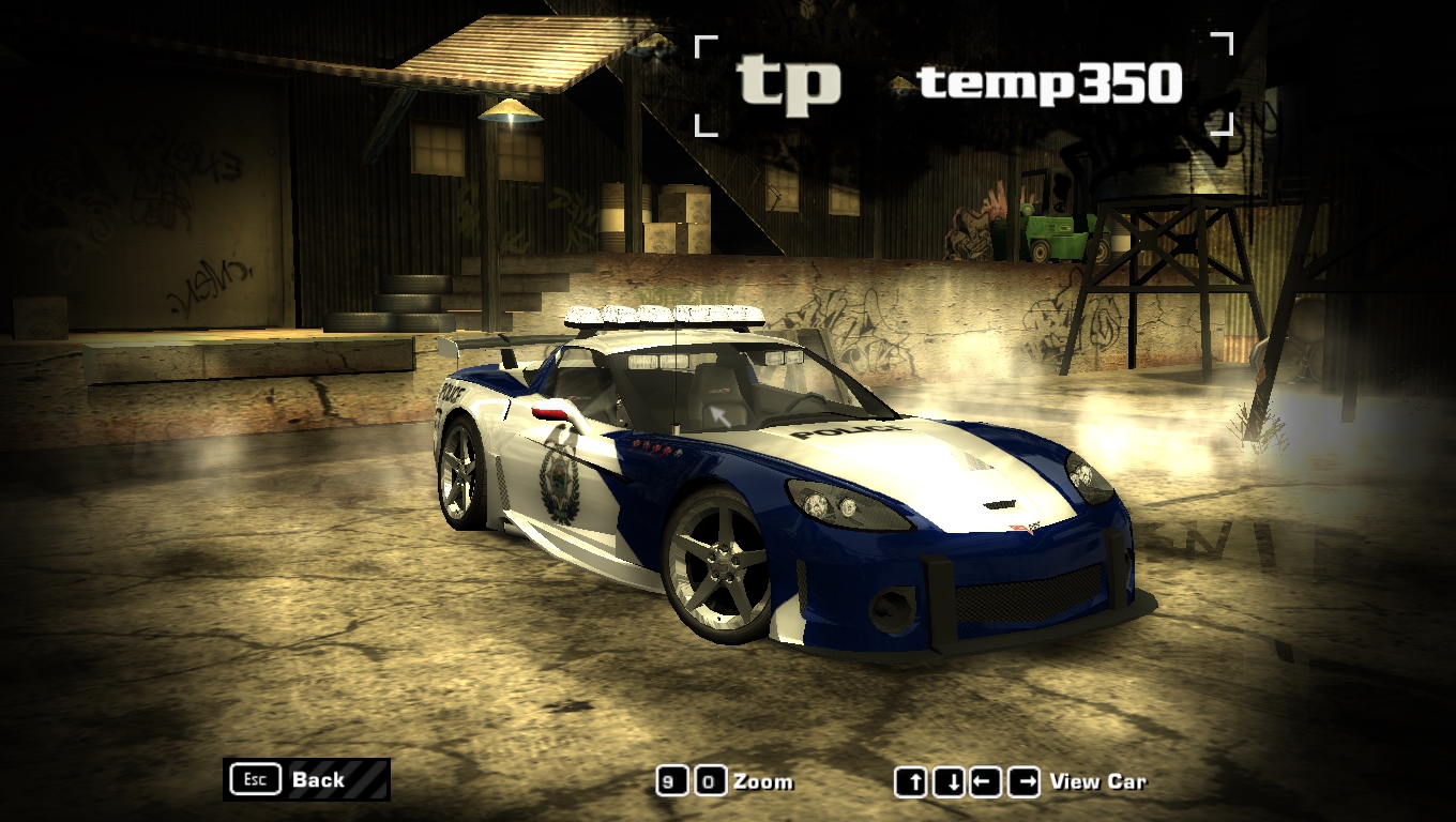 Need For Speed Most Wanted Chevrolet Blue And White RPD Federal Pursuit Vehicle