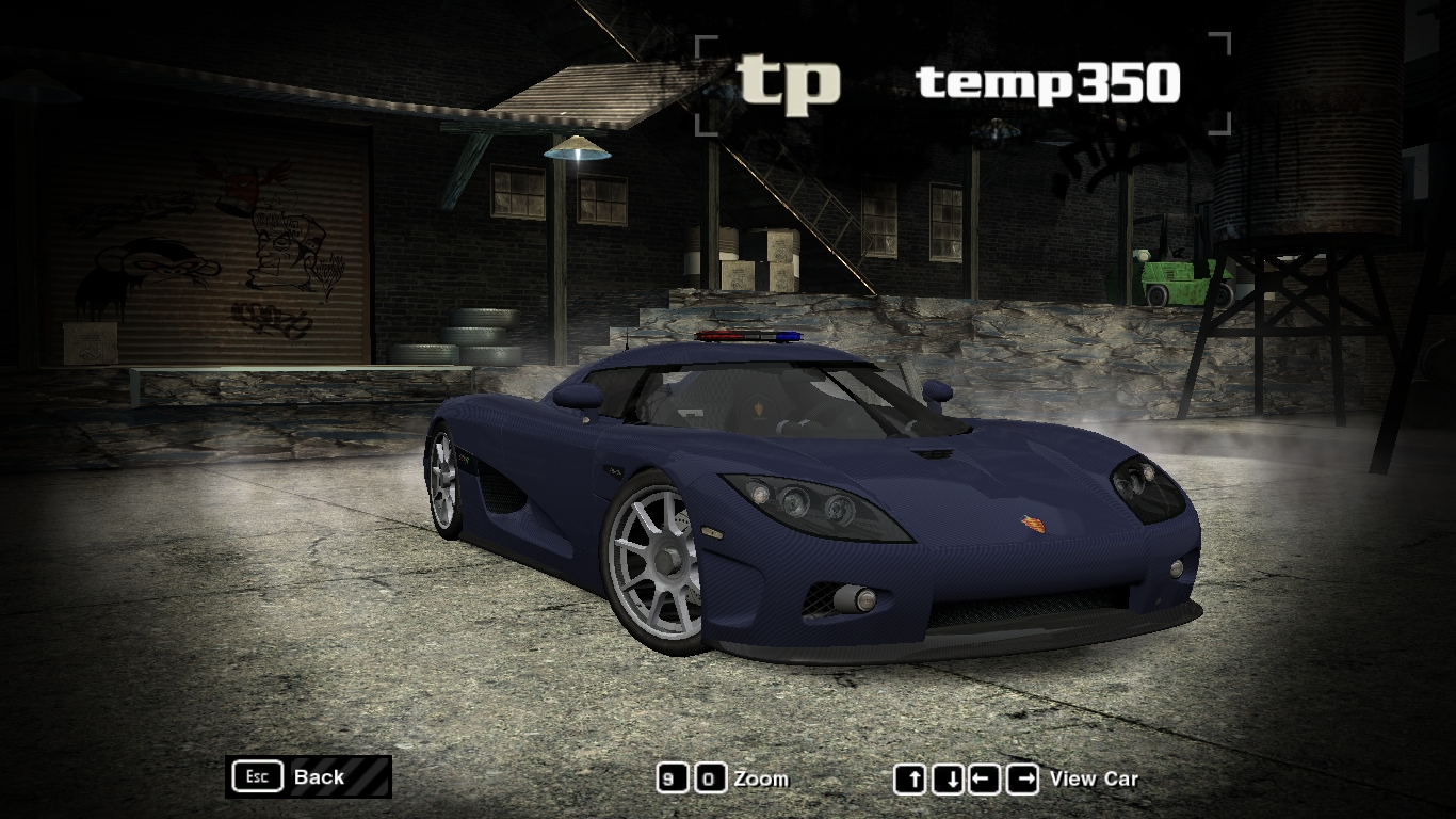 Need For Speed Most Wanted Koenigsegg CCXR Police