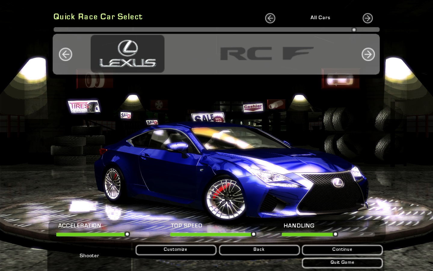 Need For Speed Underground 2 Lexus RC F