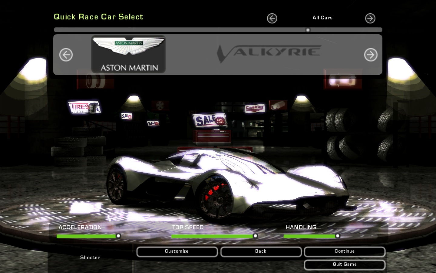 Need For Speed Underground 2 Aston Martin Valkyre