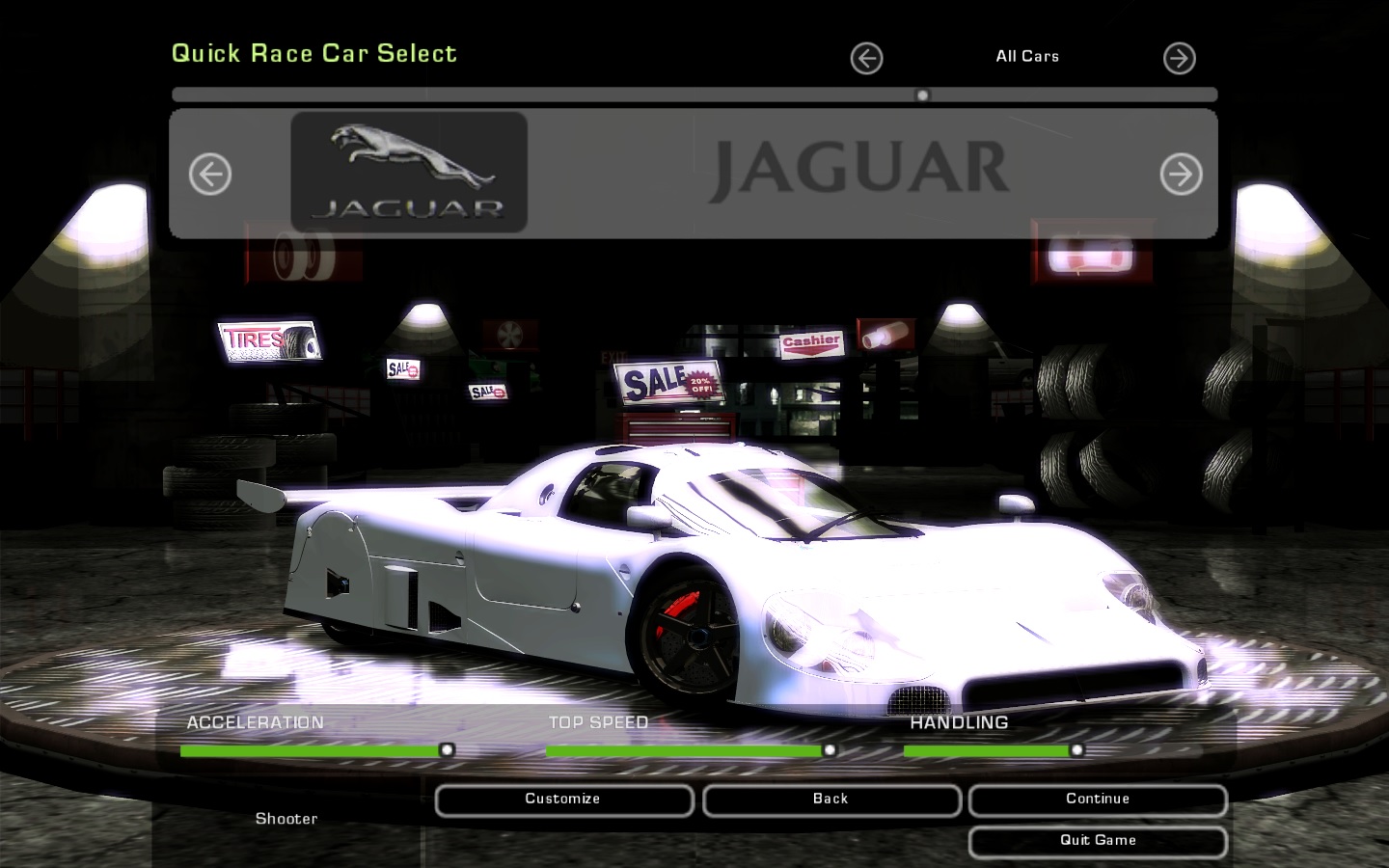 Need For Speed Underground 2 Jaguar XJR-9
