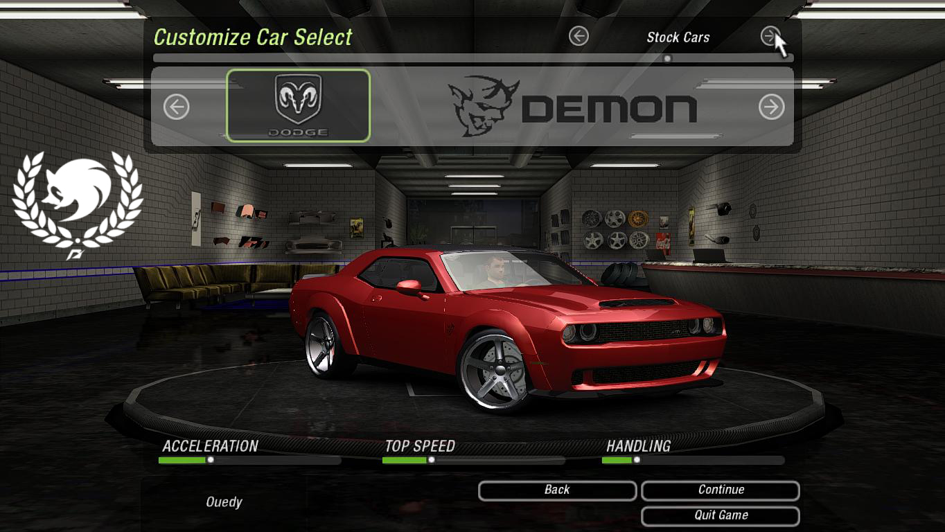 Need For Speed Underground 2 Dodge Demon '18 Custom
