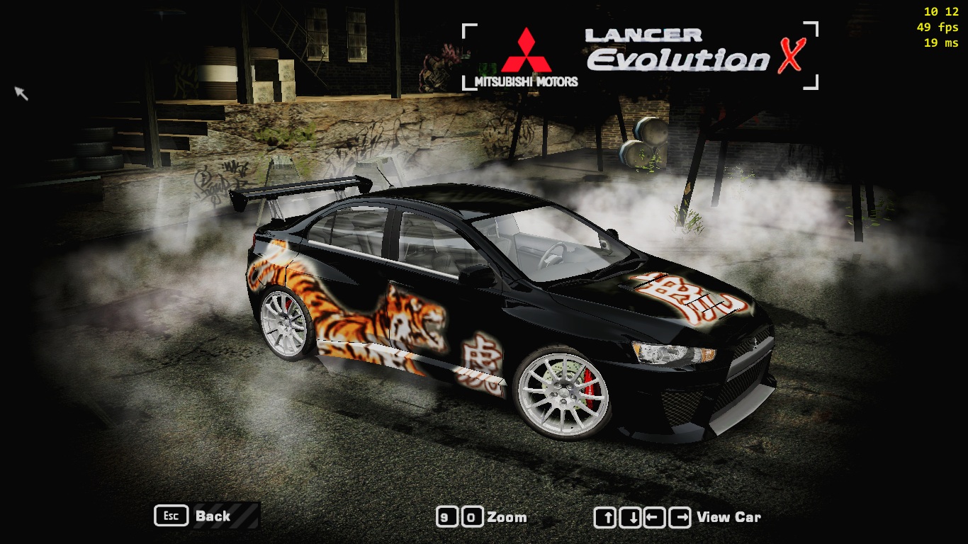 Need For Speed Most Wanted Mitsubishi Lancer Evo 8 vinyls
