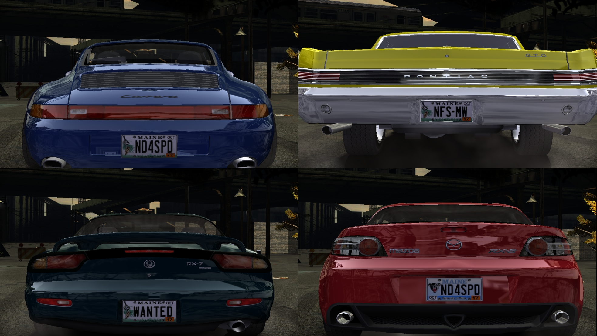 Need For Speed Most Wanted Maine License Plates