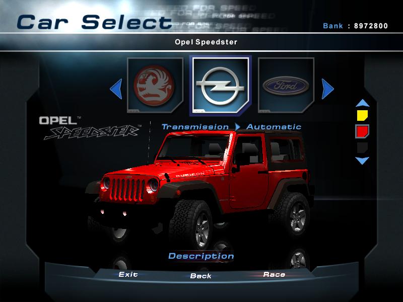 Need For Speed Hot Pursuit 2 Jeep Wrangler Rubicon