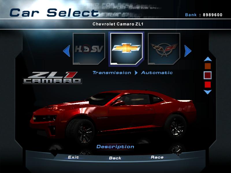 Need For Speed Hot Pursuit 2 Chevrolet Camaro ZL1 (2012)