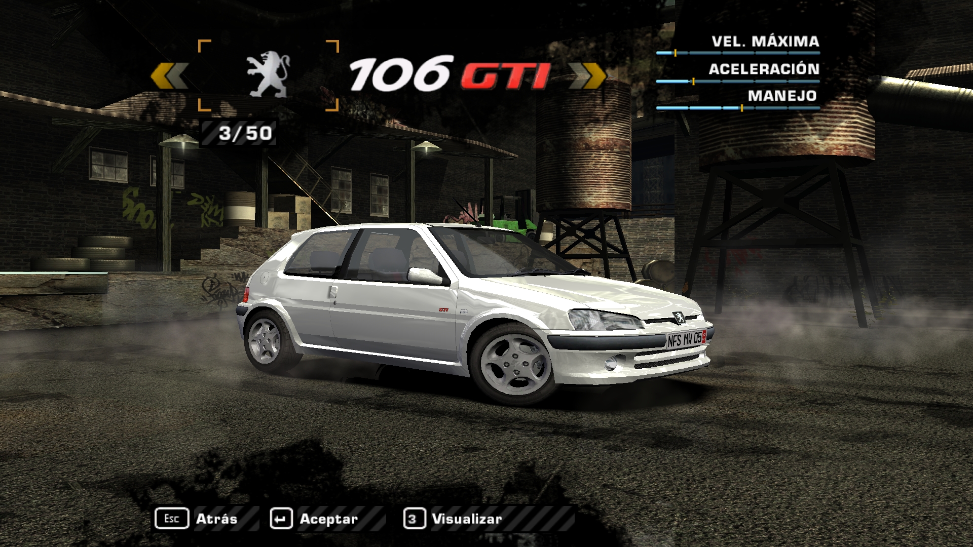 Need For Speed Most Wanted Peugeot 106 GTi