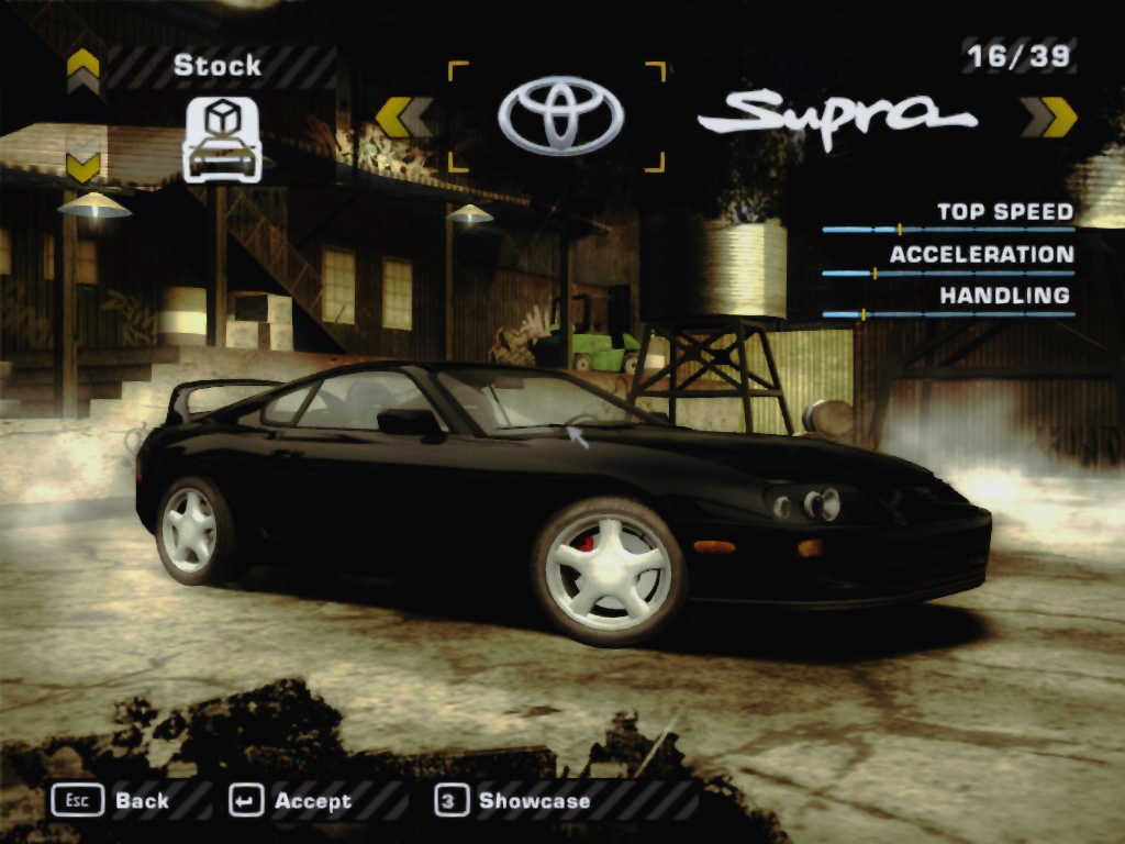 Need For Speed Most Wanted Supra textures  imported from the NFS Carbon