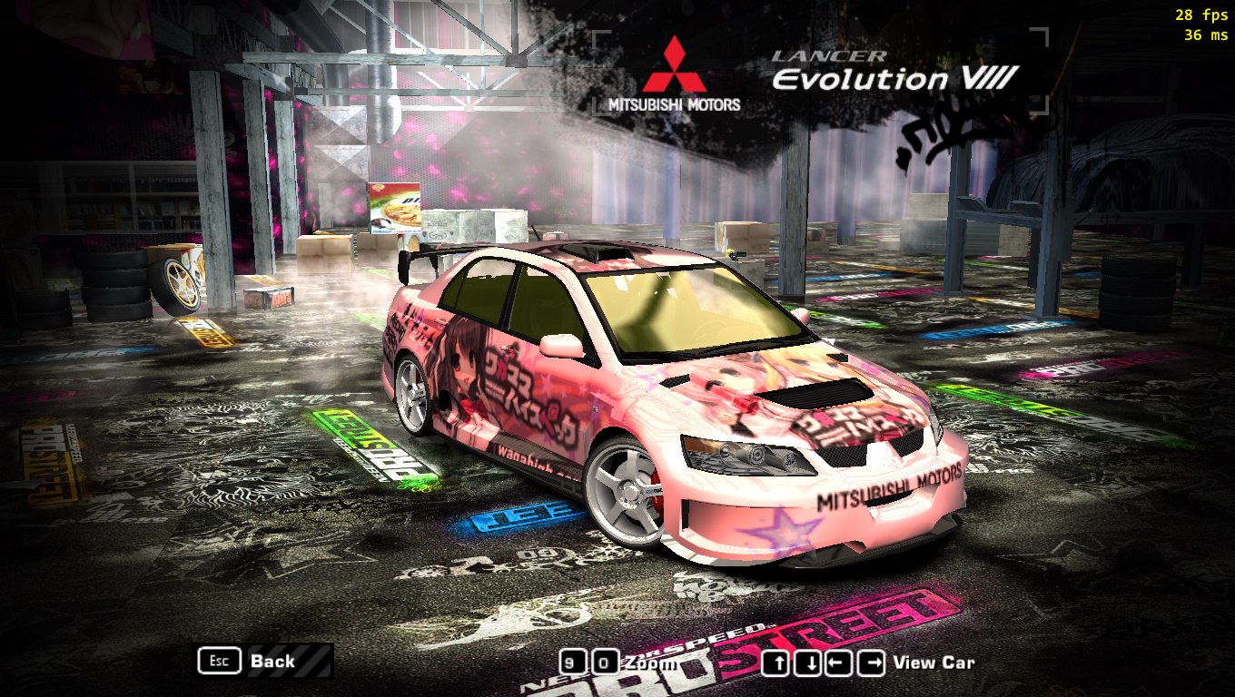 Need For Speed Most Wanted Mitsubishi Lancer Evolution Wagahigh Anime Livery