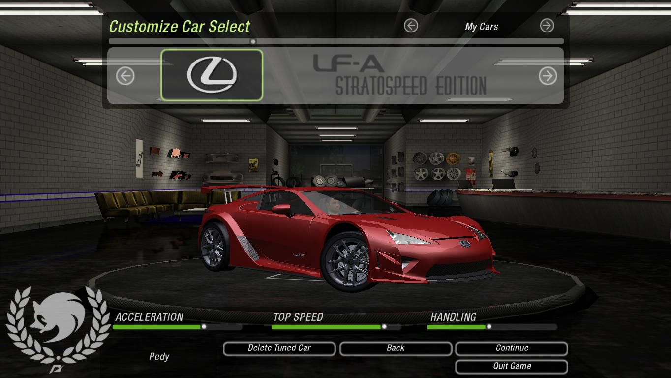 Need For Speed Underground 2 Lexus LFA StratoSpeed Edition v2