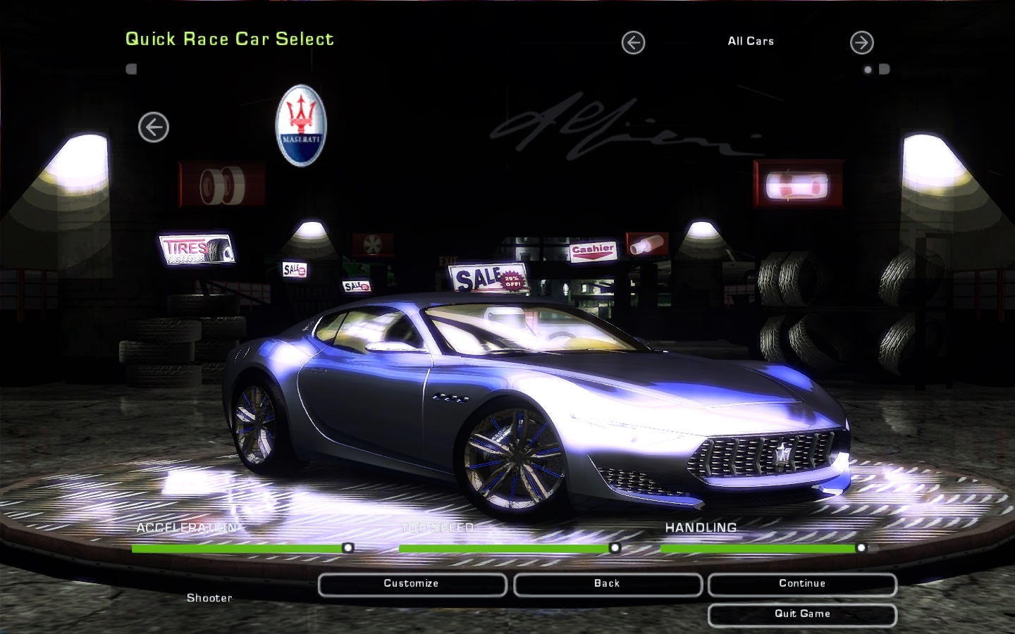 Need For Speed Underground 2 Maserati Alfieri
