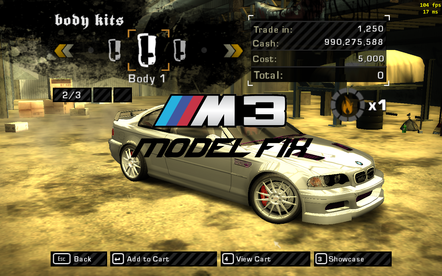 Need For Speed Most Wanted [BETA!] [NFSMW] BMW M3 Model Fix