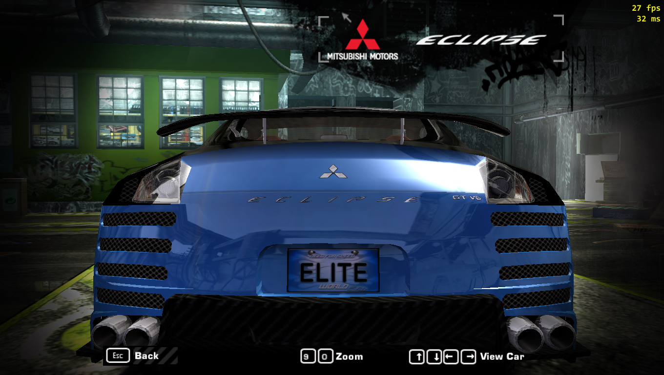 Need For Speed Most Wanted NFS World Elite License Plate Version 3