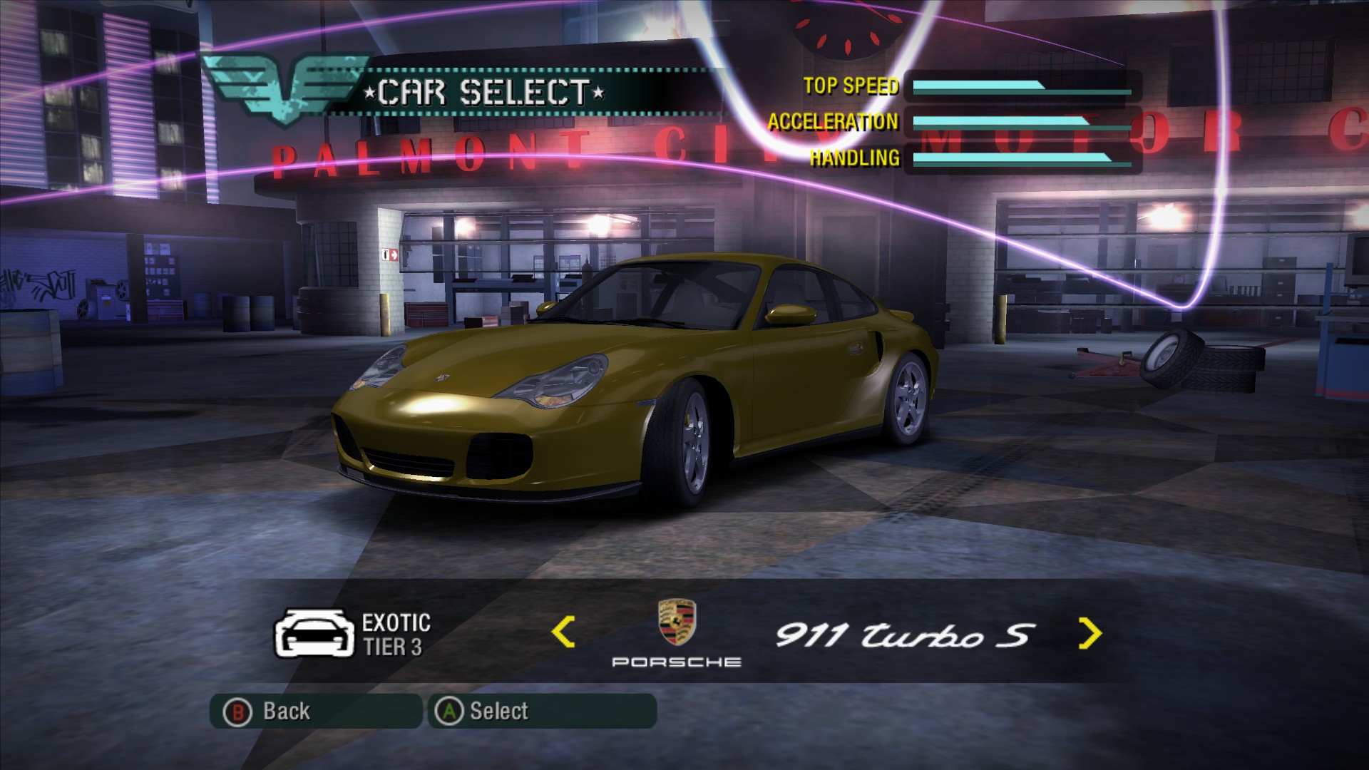 Need For Speed Carbon Porsche 996 Turbo S - Parts Swap