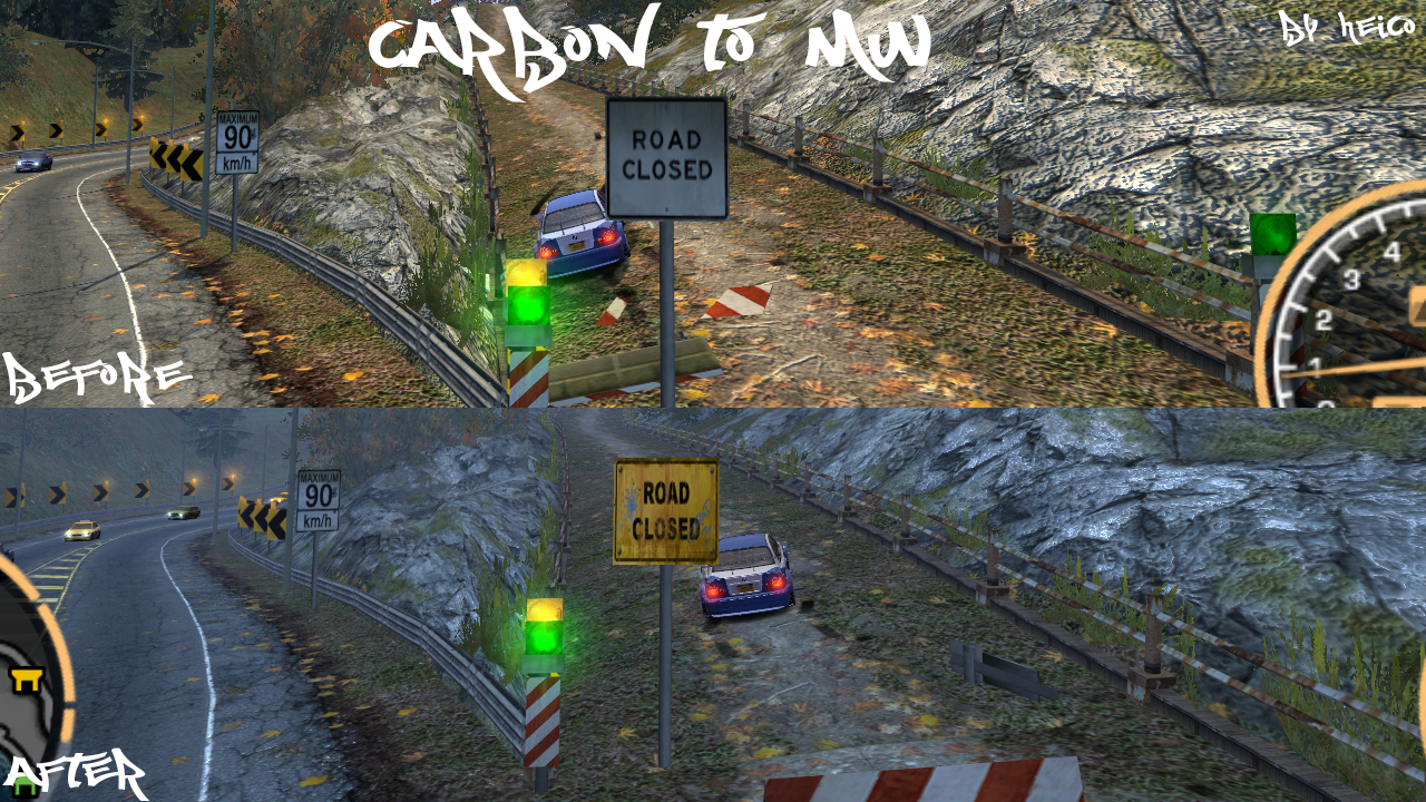 Need For Speed Most Wanted [Carbon to MW] Road Closed Sign (Updated April 19)