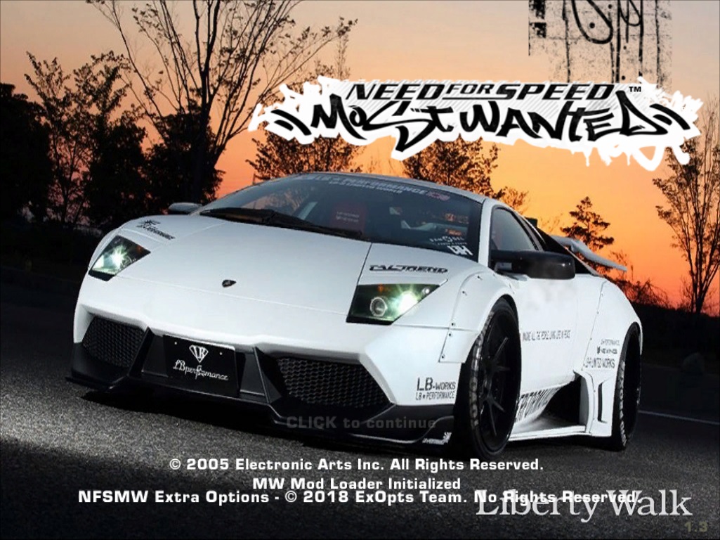 Need For Speed Most Wanted Murcy With No Mercy Boot Screen!! (Liberty Walk Murcielago)