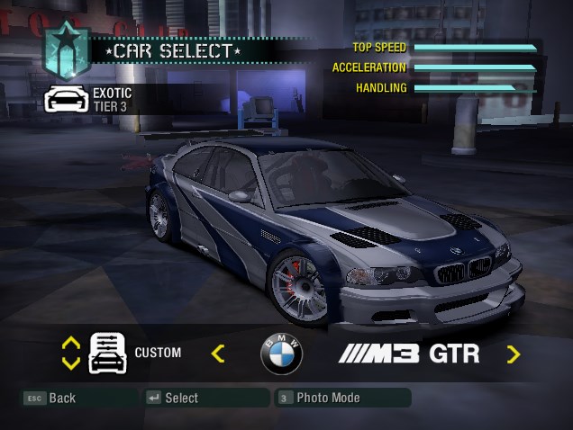 Need For Speed Carbon Various NFS Carbon: Most Wanted Parts