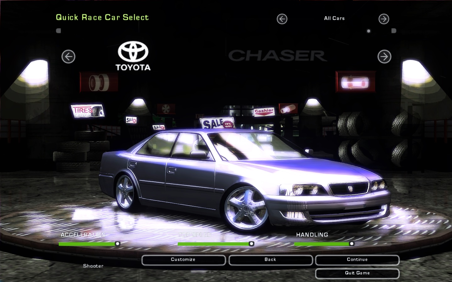 Need For Speed Underground 2 Toyota Chaser Tourer V