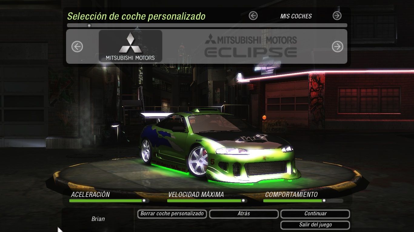 Mitsubishi Eclipse The Fast And The Furious Brian Vinyl
