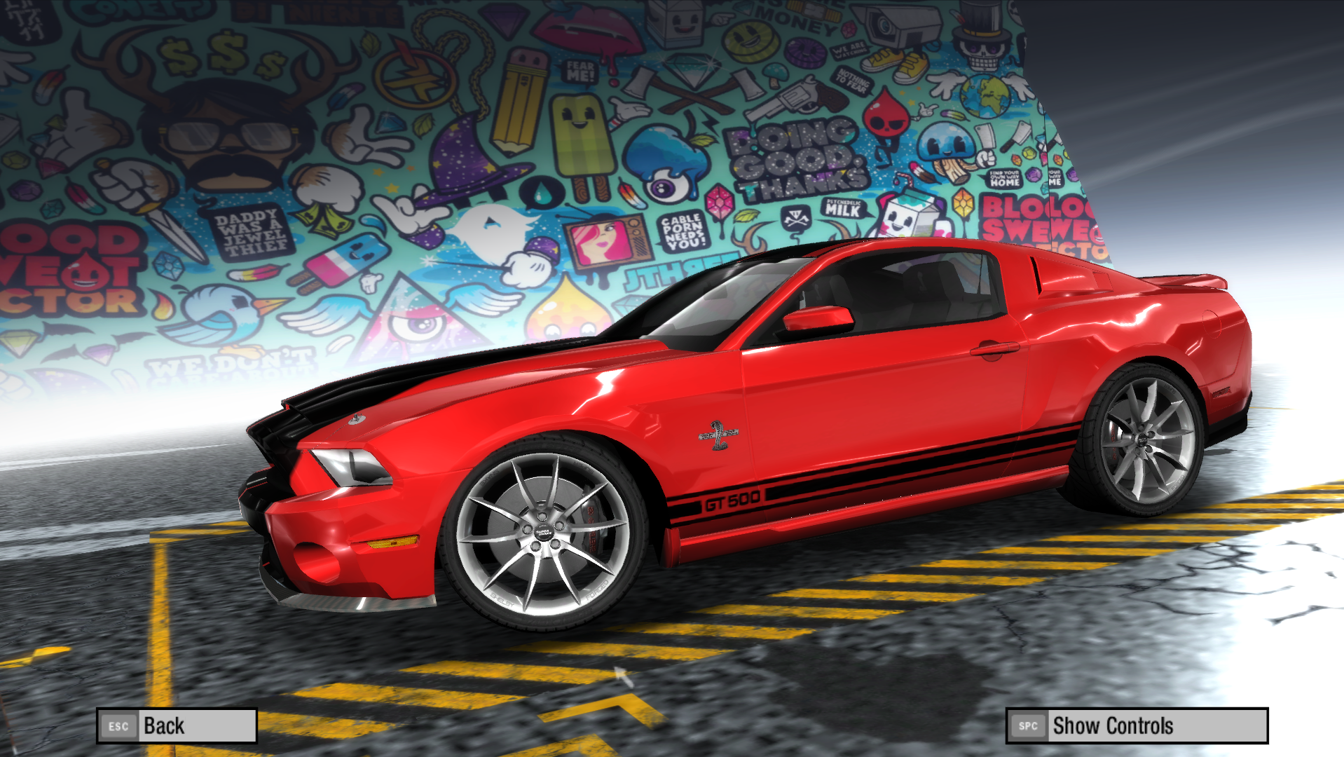 Need For Speed Pro Street grafiti garage