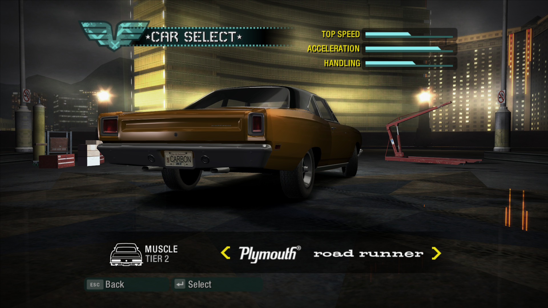 Need For Speed Carbon Plymouth Roadrunner Tires Fix