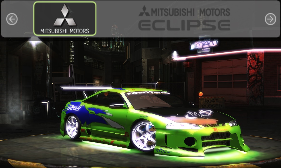 Need For Speed Underground 2 Mitsubishi Eclipse - f&f-1 Vinyl