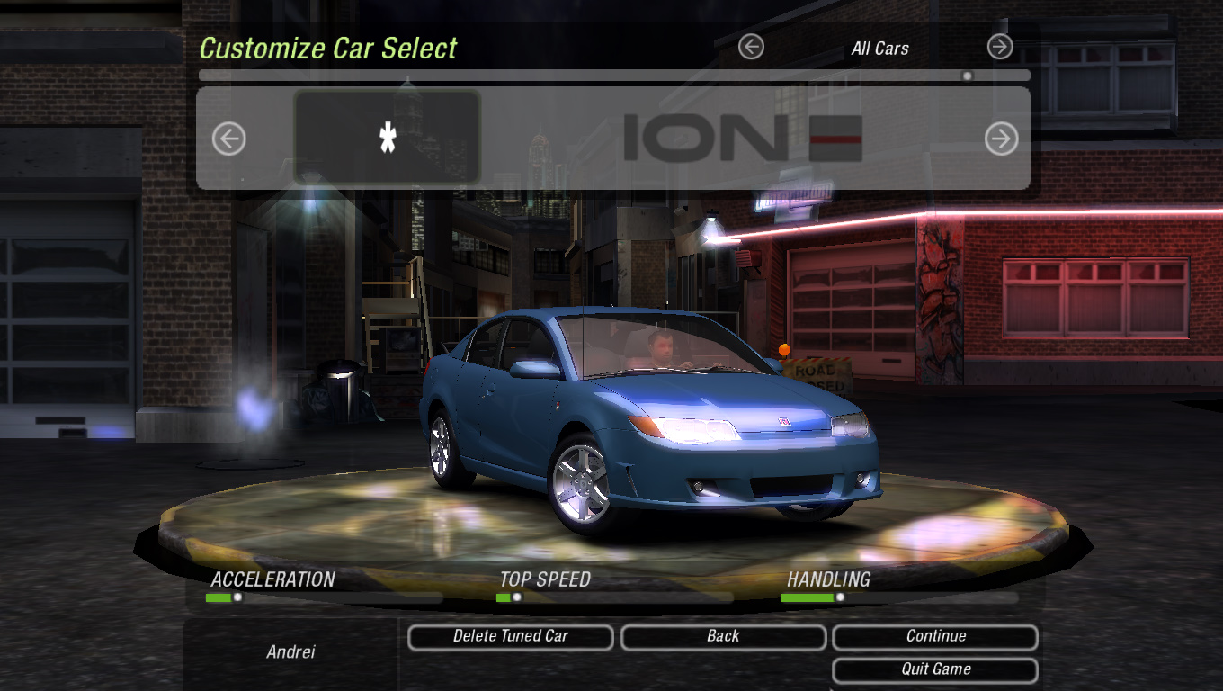 Need For Speed Underground 2 Saturn 2006 ION Red Line